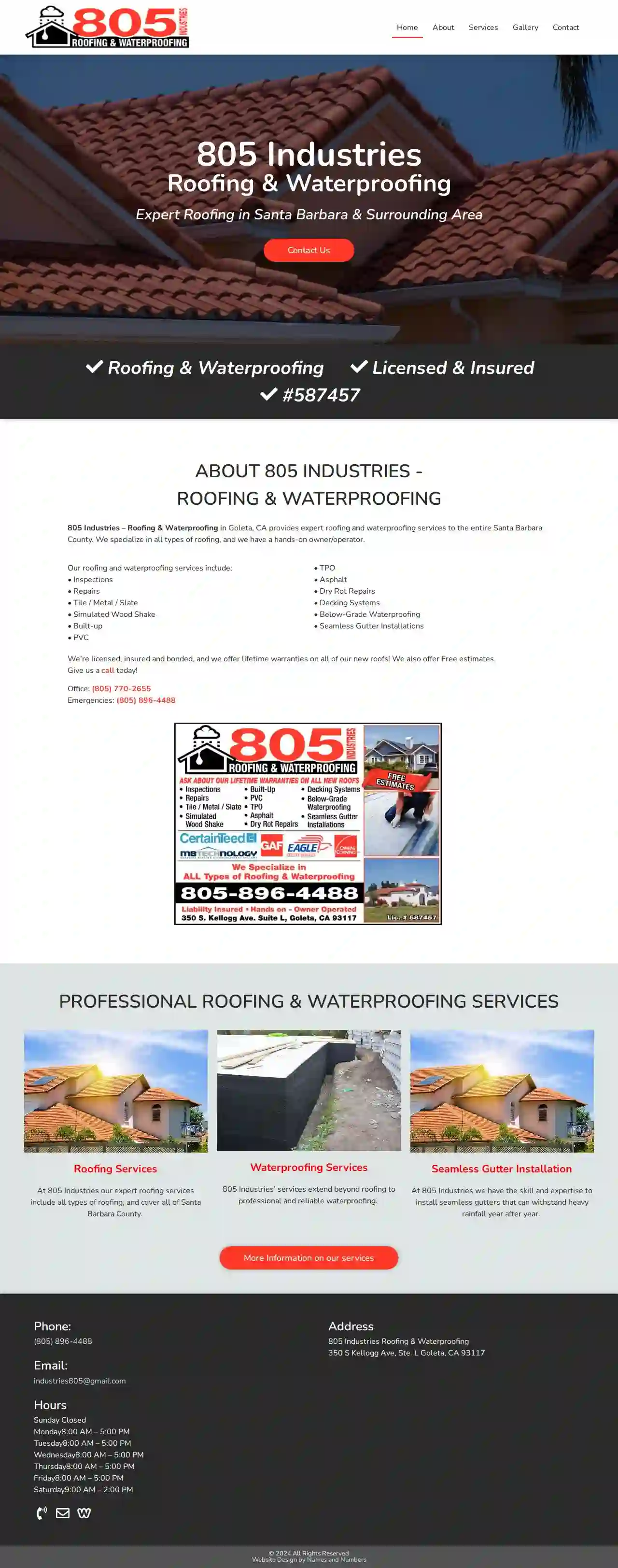 805 Industries Roofing & Waterproofing