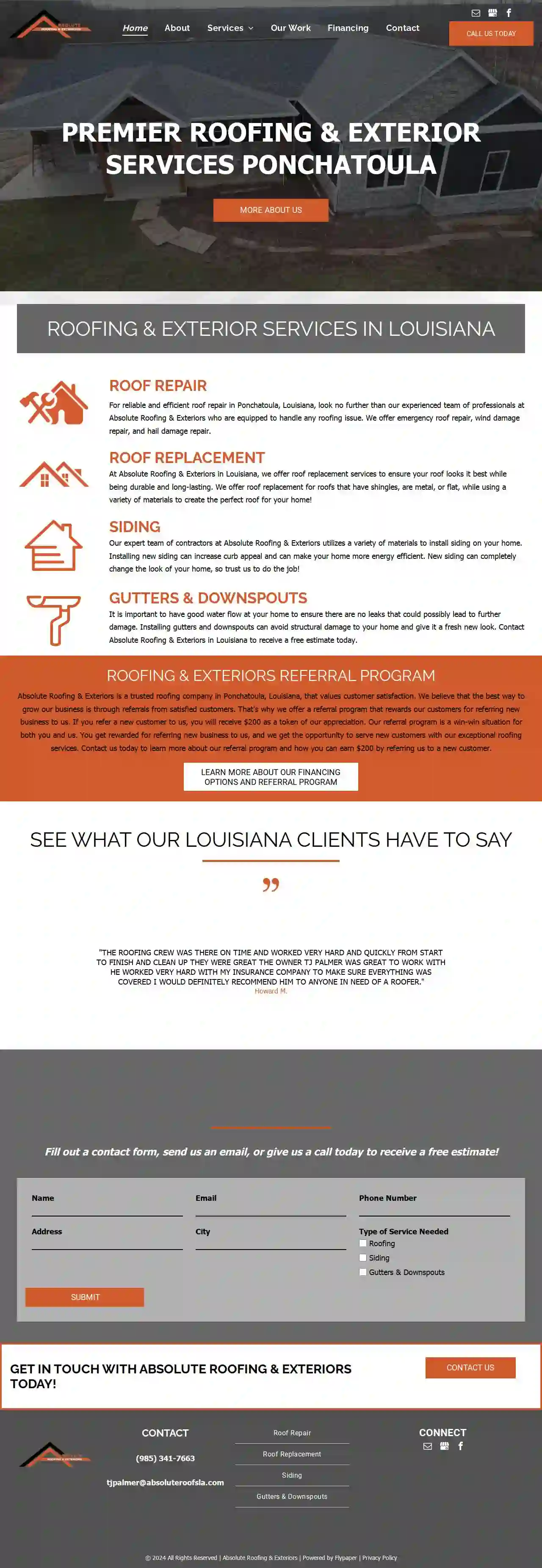 Absolute Roofing & Exteriors Of Louisiana