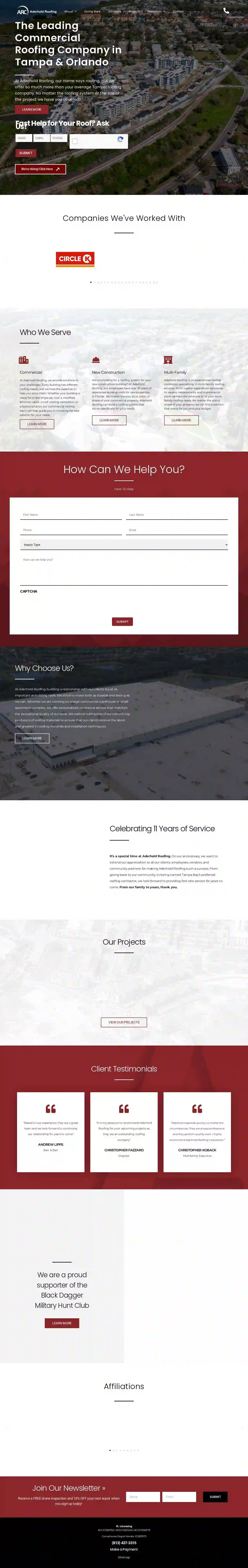 Aderhold Roofing Corporation