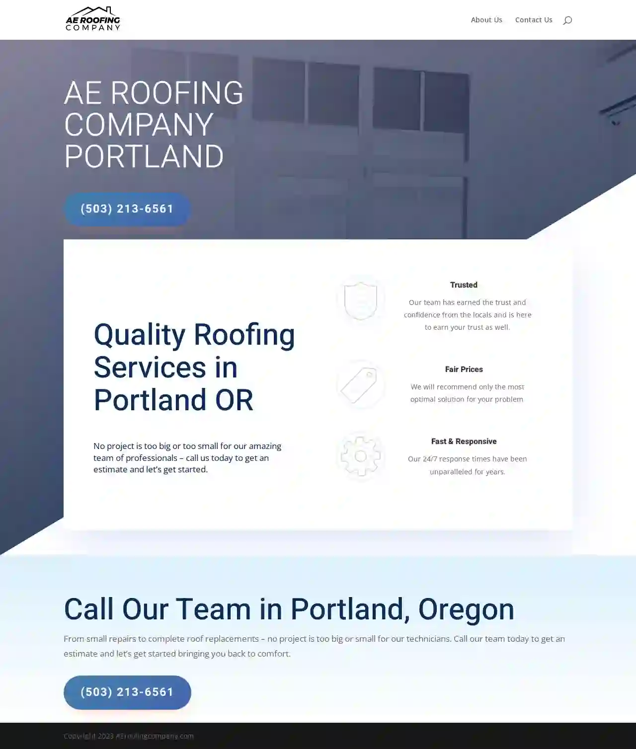 AE Roofing Company Portland