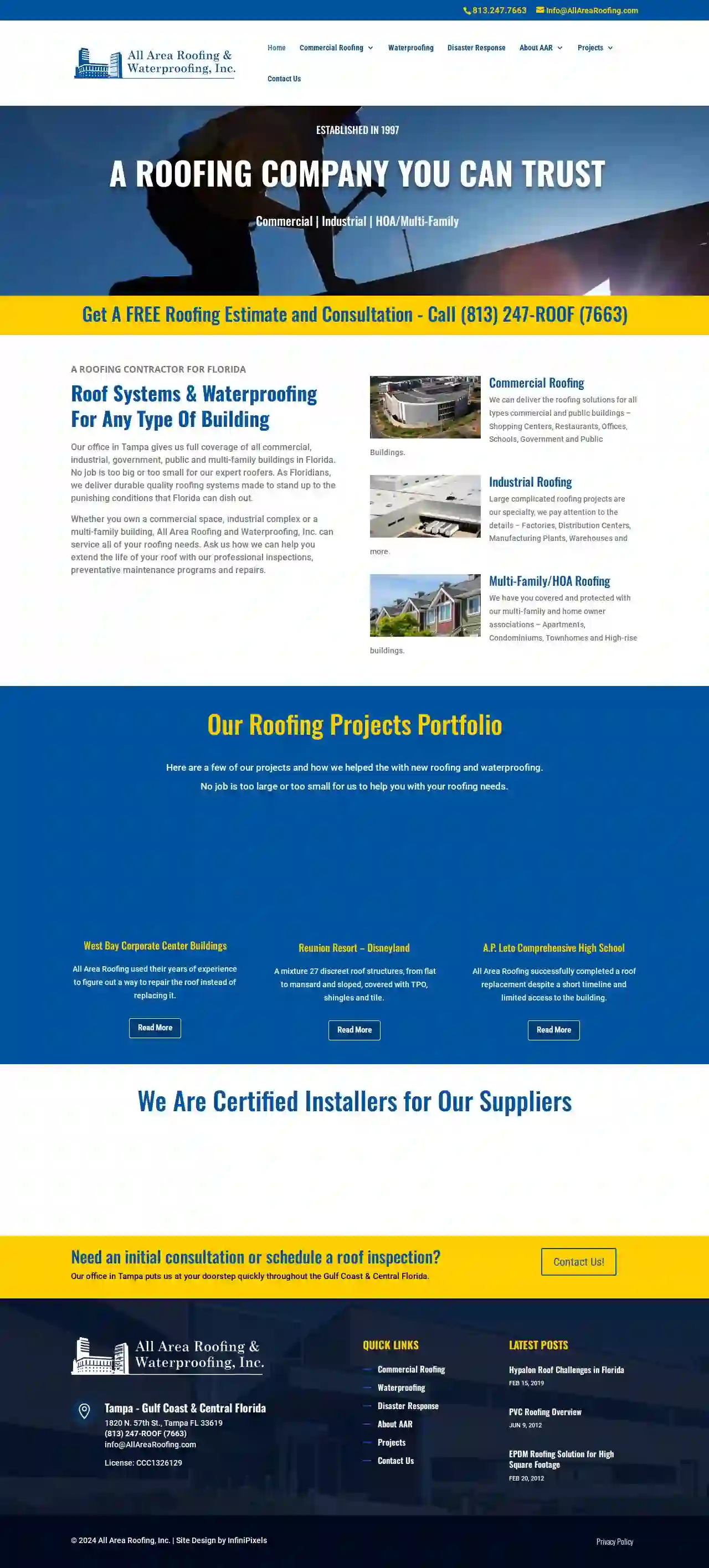 All Area Roofing & Waterproofing, Inc.