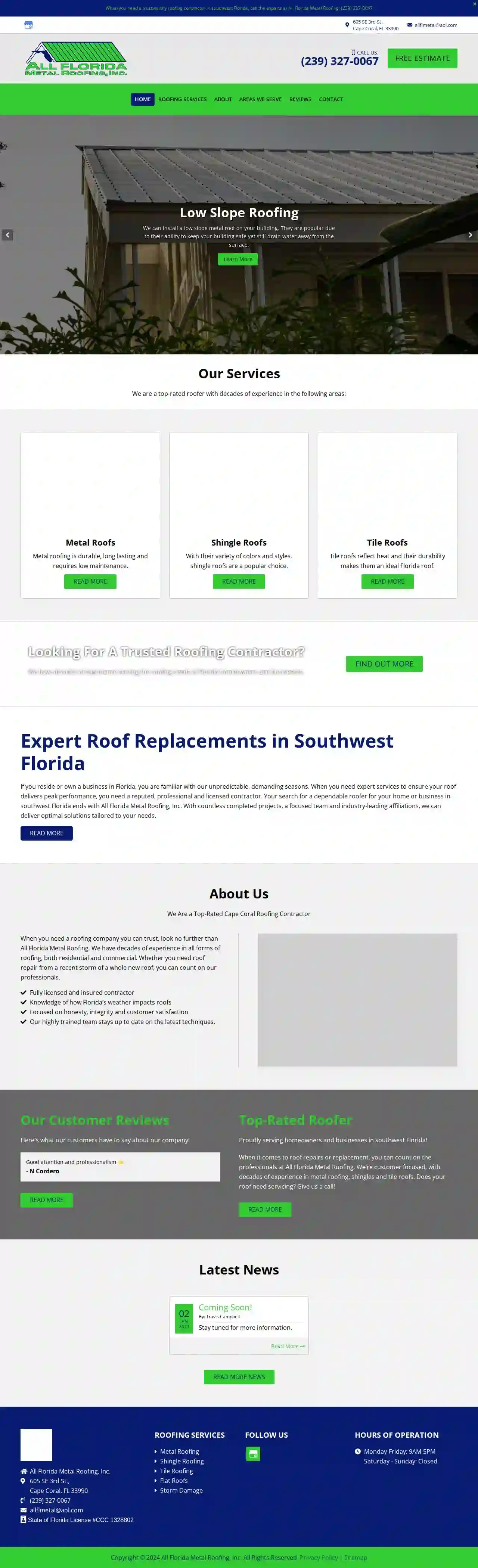 All Florida Metal Roofing Inc