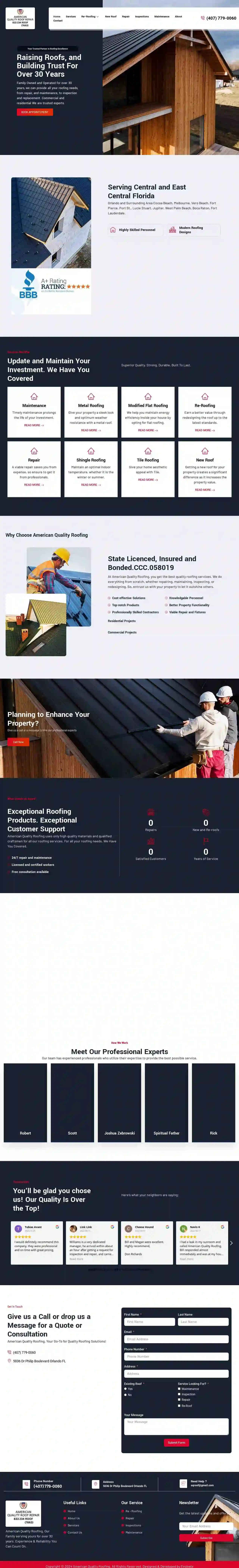 American Quality Roofing - Roof Repair Orlando, Roof Contractor Orlando, Roof Inspection Orlando