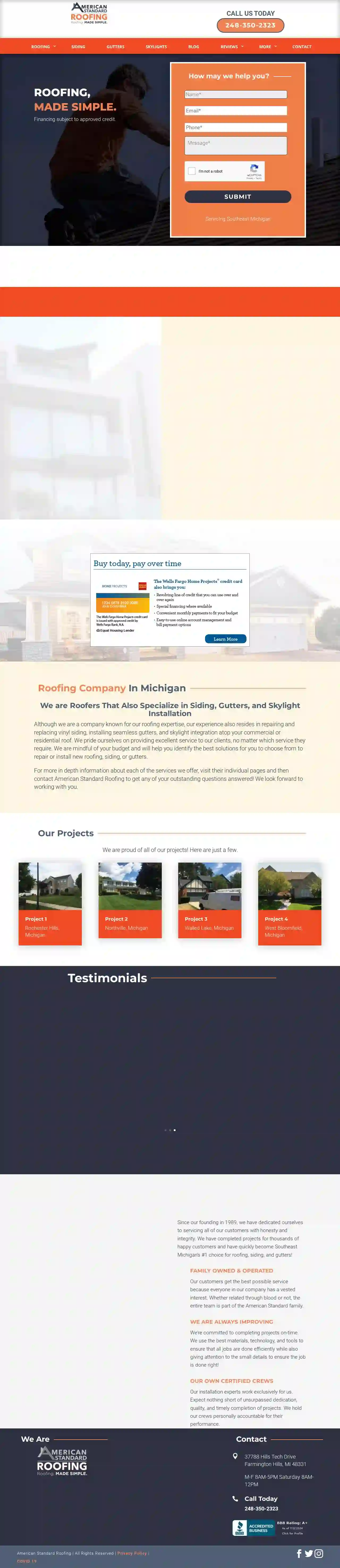 American Standard Roofing