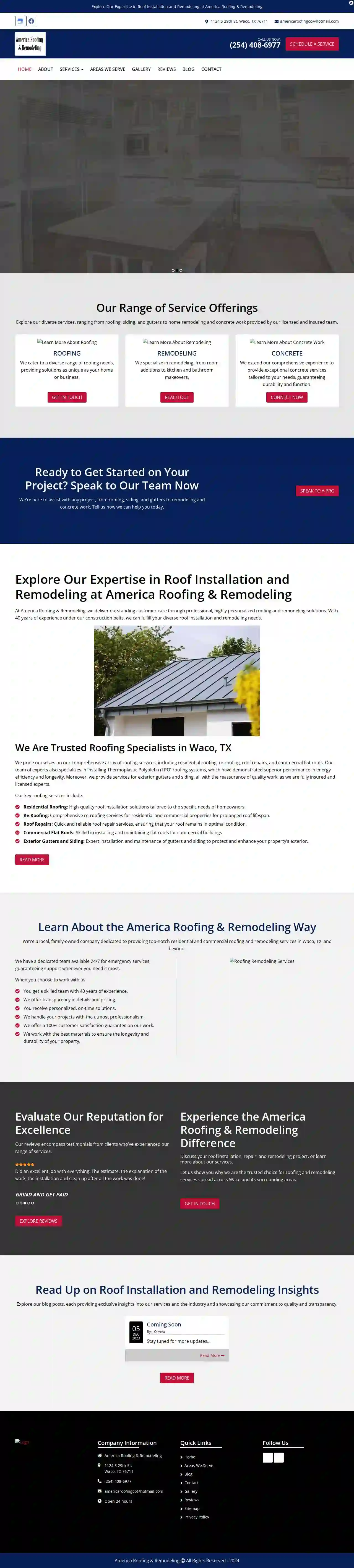 America Roofing & Remodeling