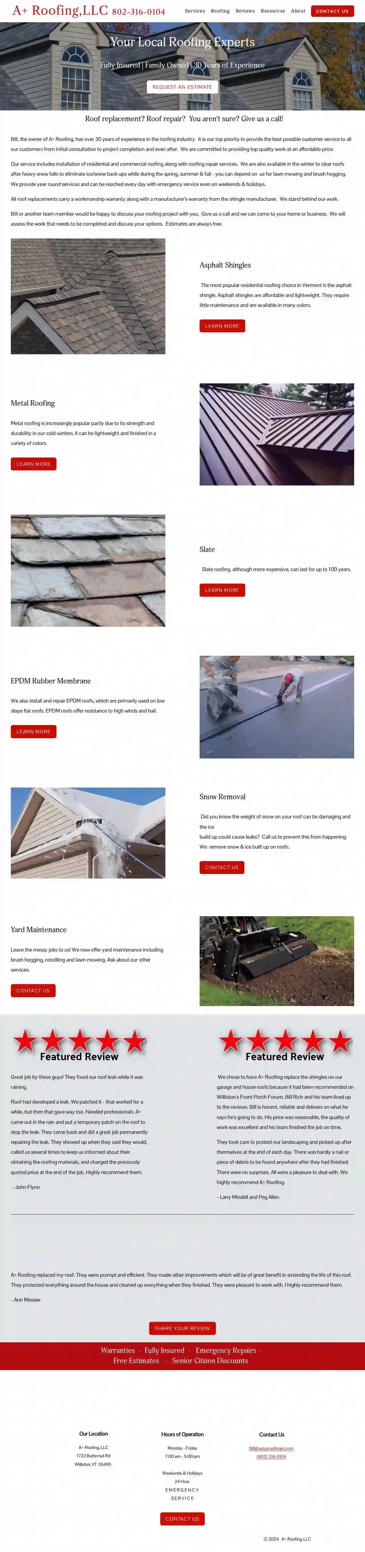 A+ Roofing, LLC