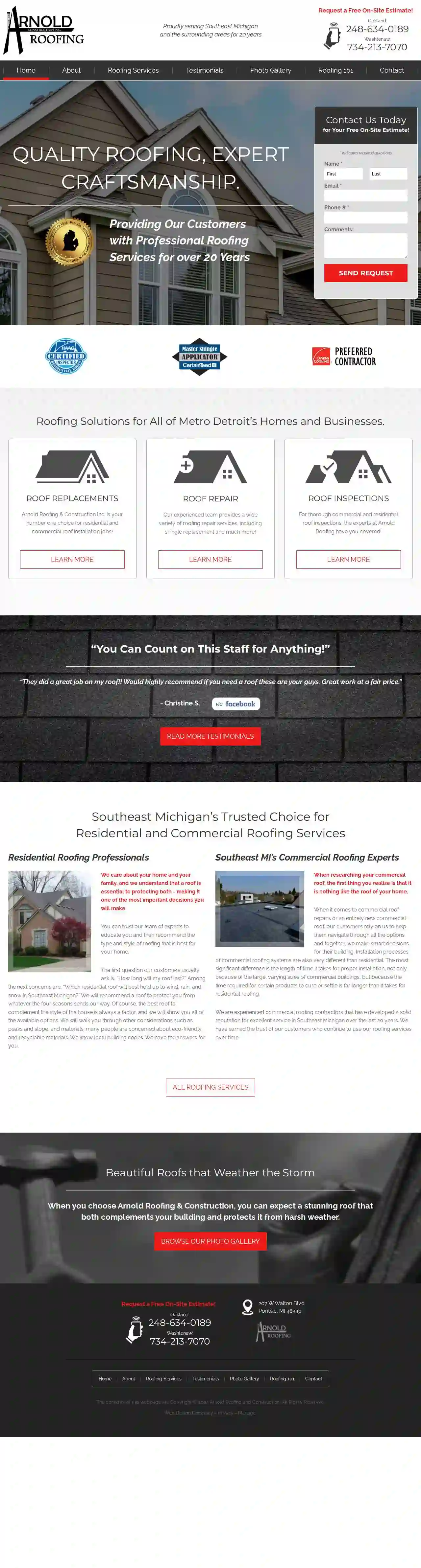 Arnold Roofing & Construction Inc.