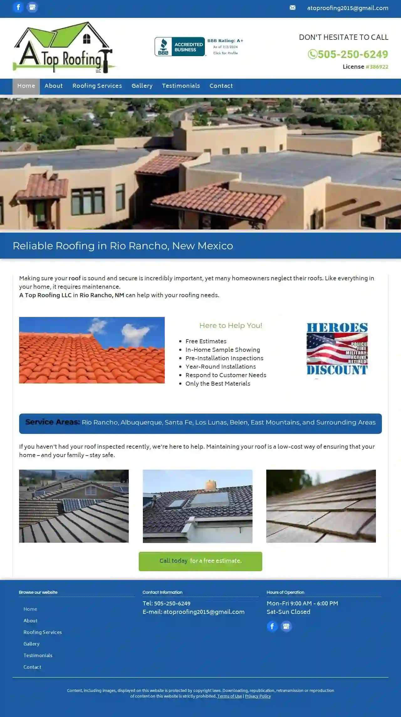 A Top Roofing LLC