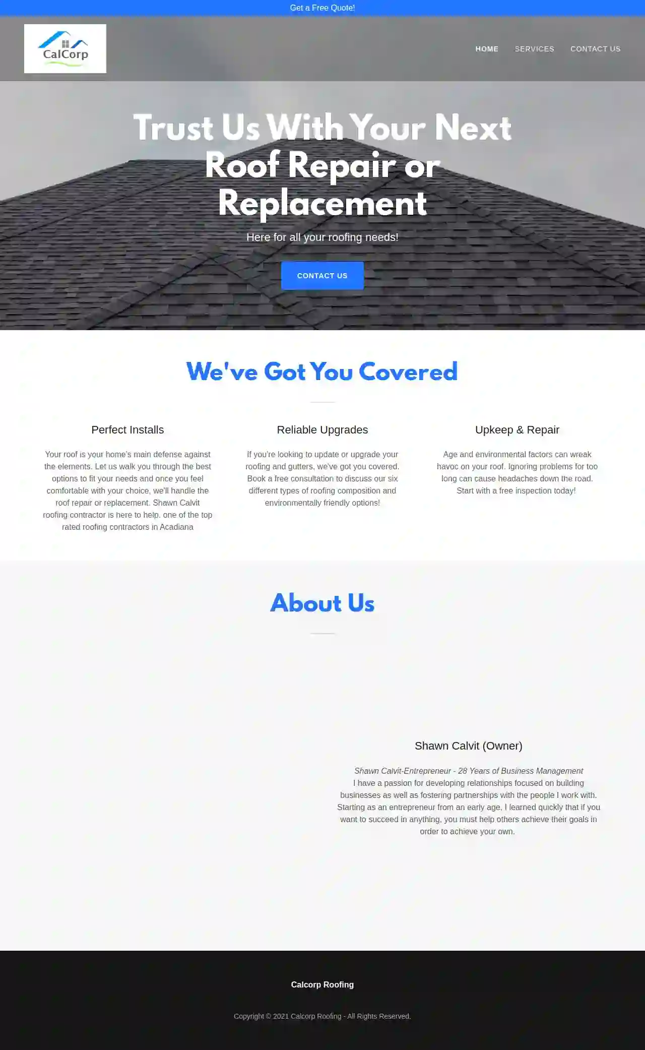 CalCorp Inc Roofing