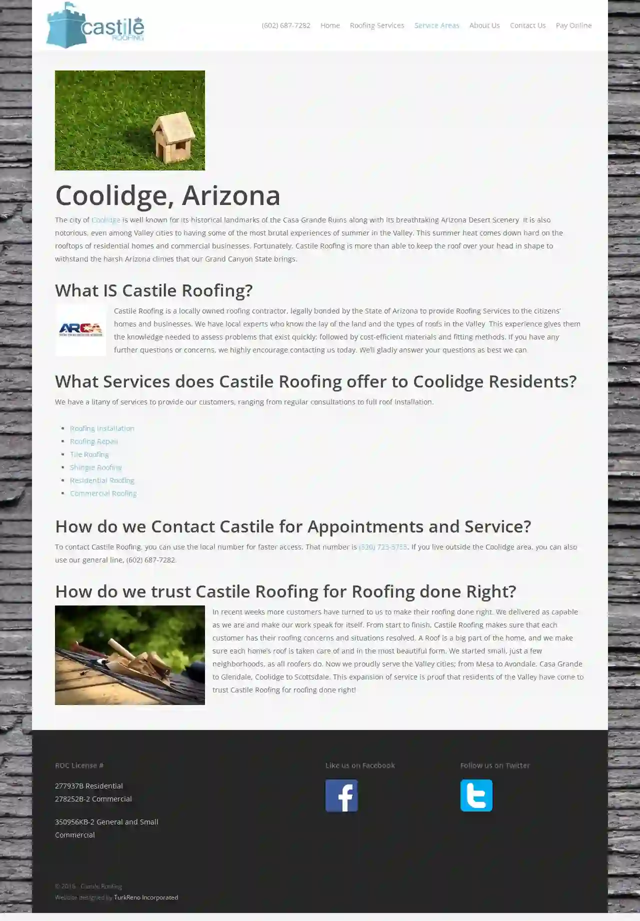 Castile Roofing - Coolidge