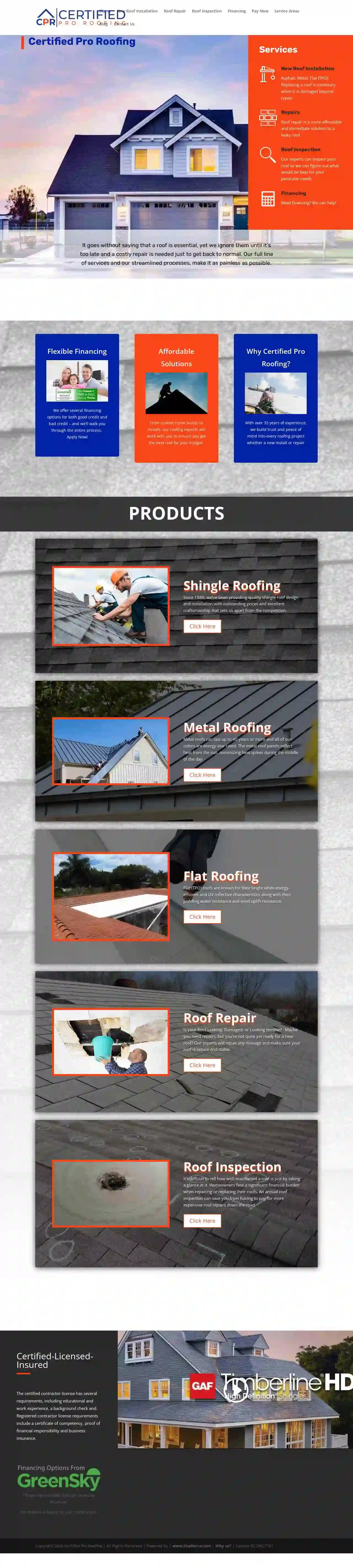 Certified Pro Roofing