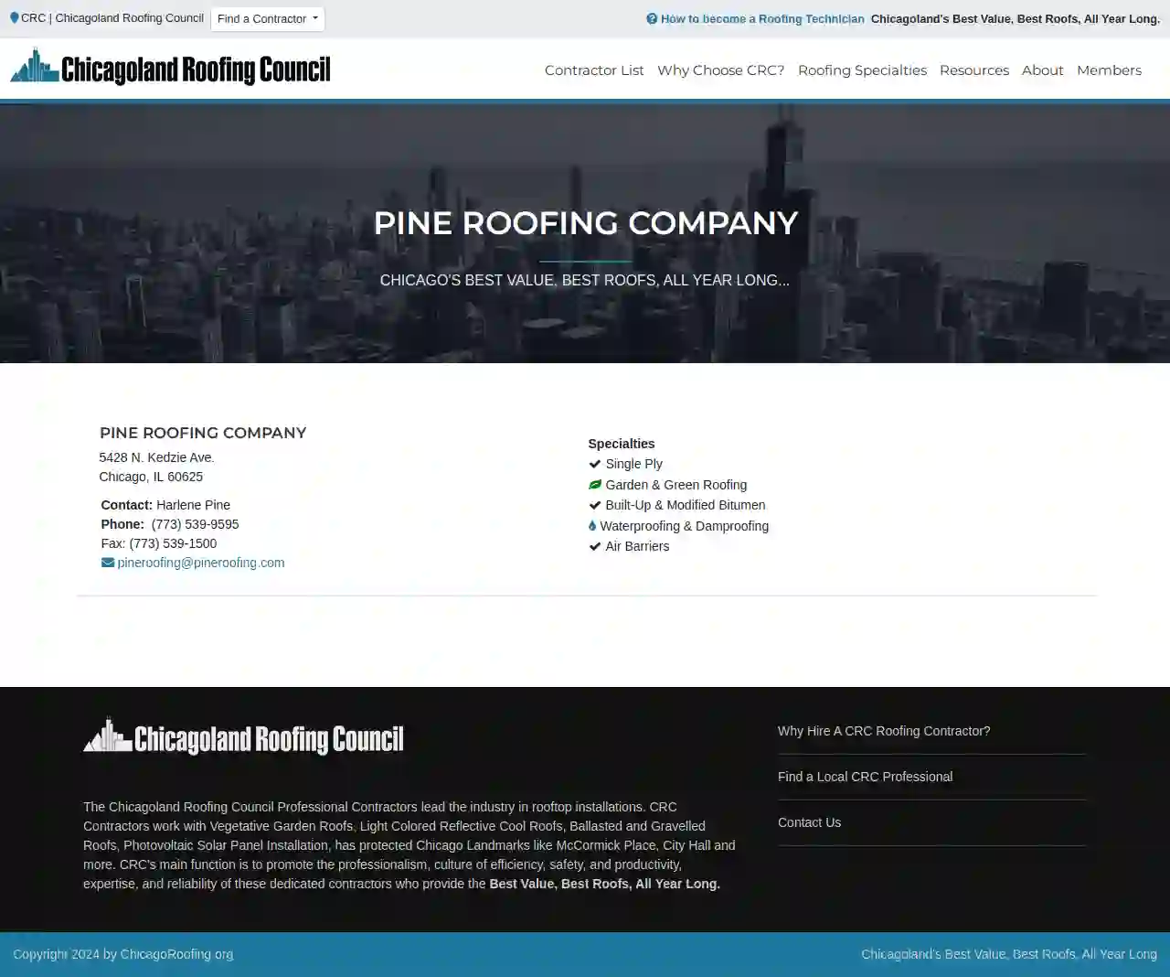 Pine Roofing Co Inc.