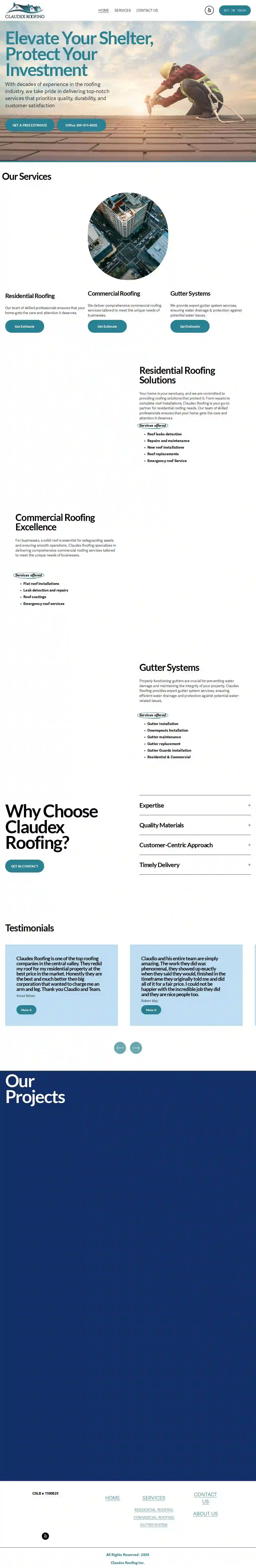 CLAUDEX ROOFING INC