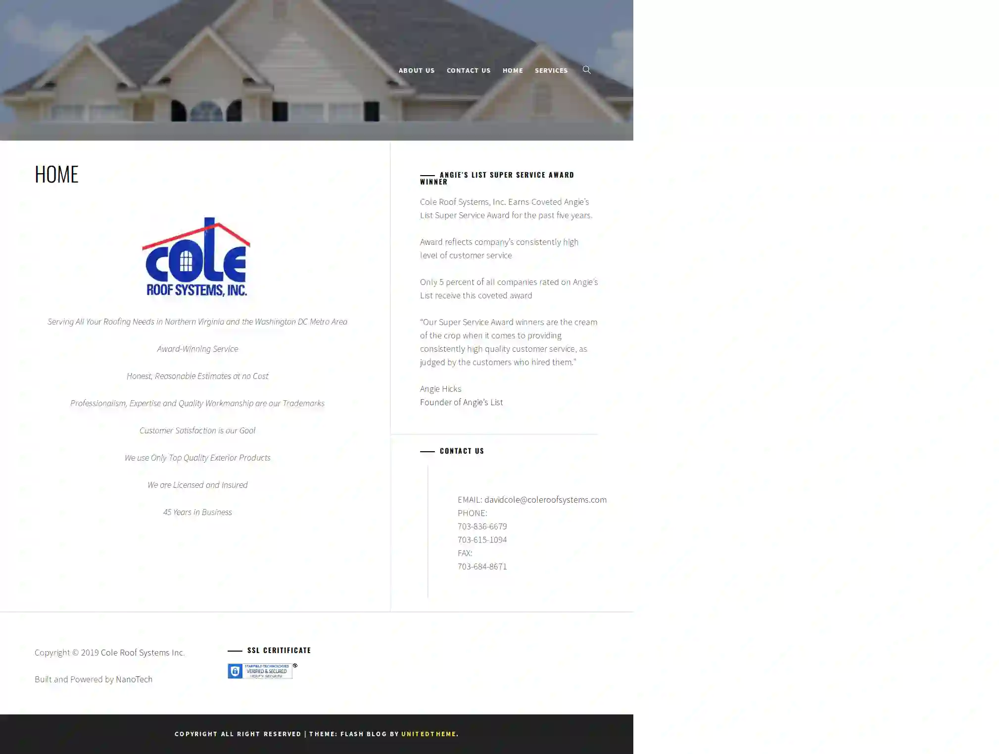 Cole Roof Systems Inc