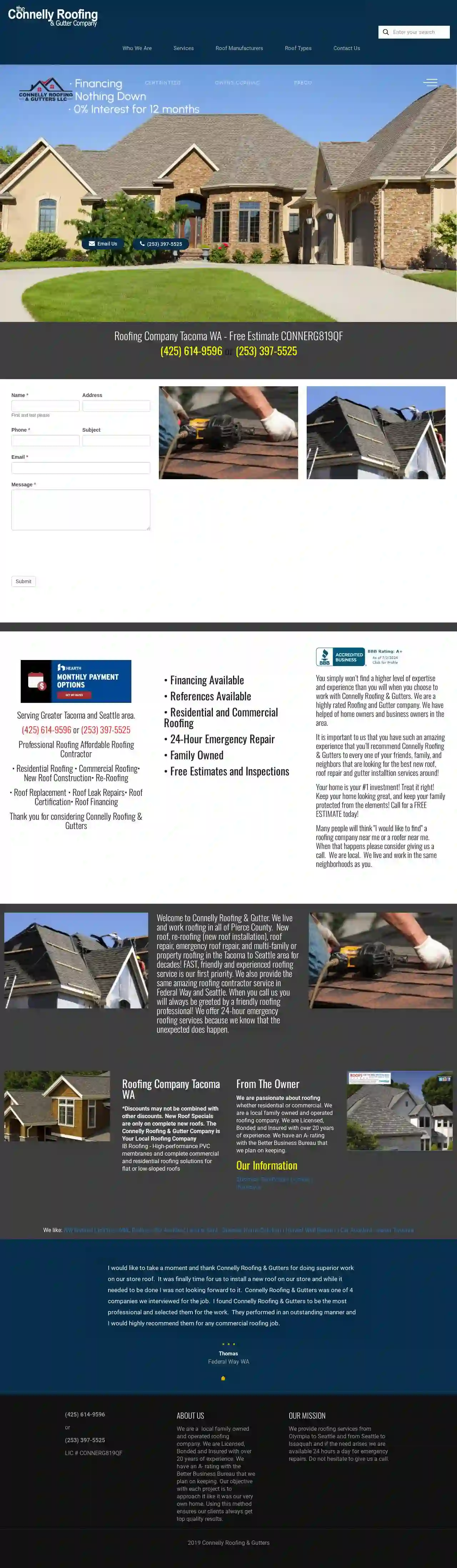 Connelly Roofing & Gutter Company