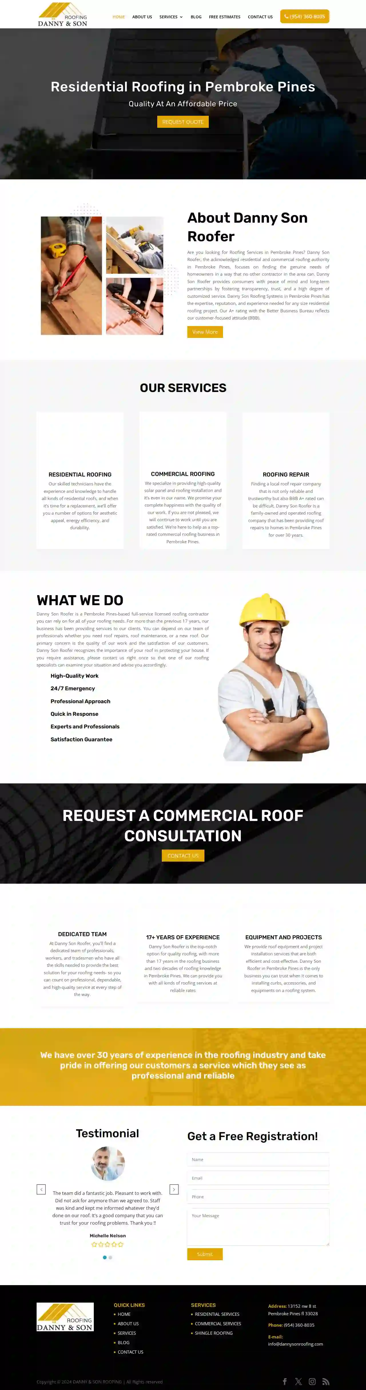 Danny Son Roofer Pembroke Pines