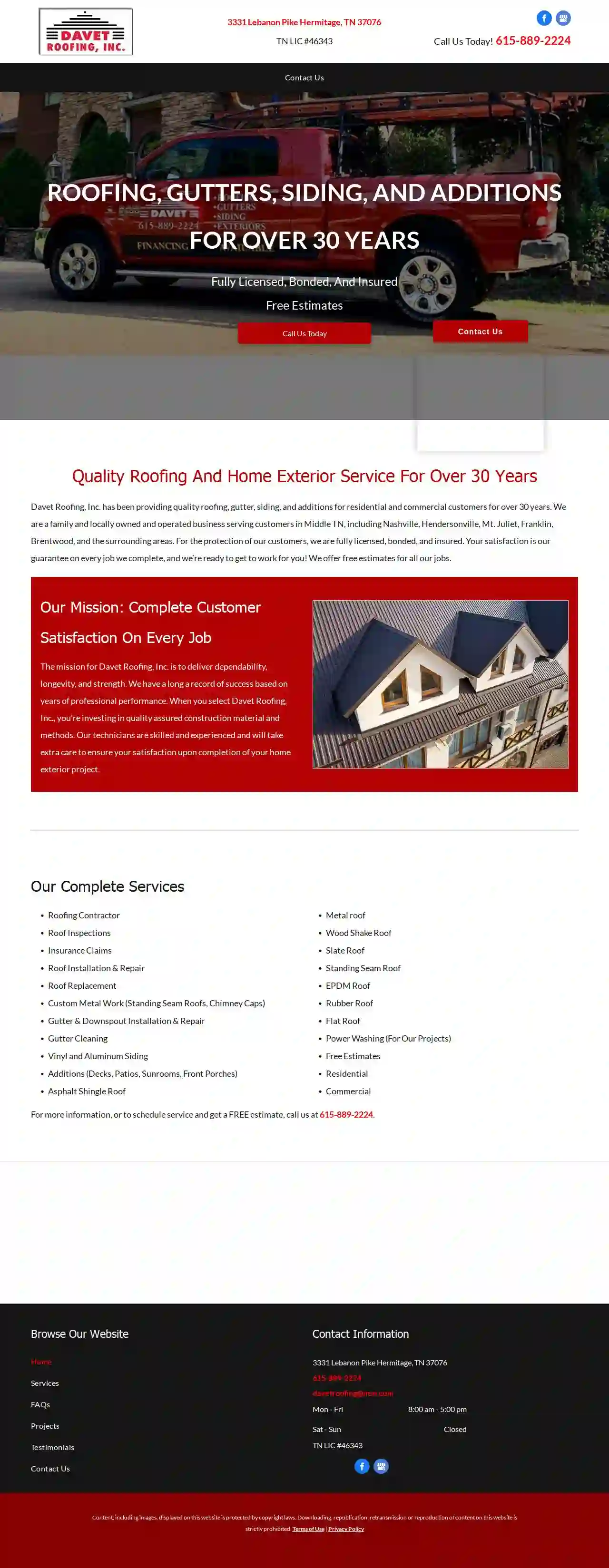 Davet Roofing, Inc.