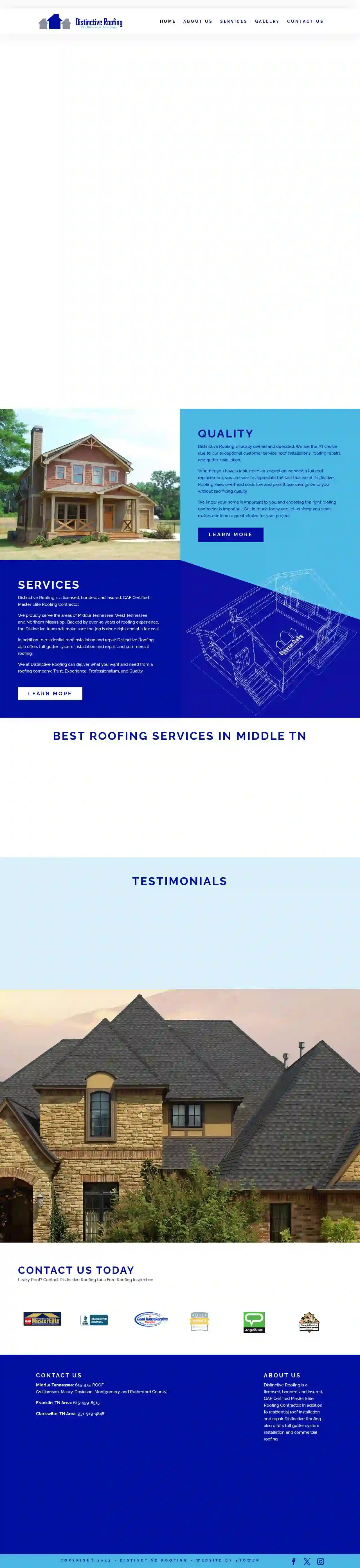 Distinctive Roofing - Clarksville