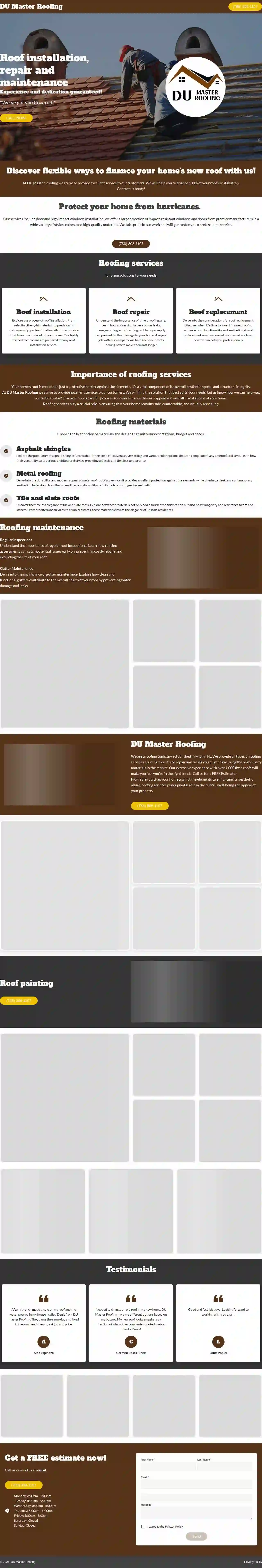 DU Master Roofing