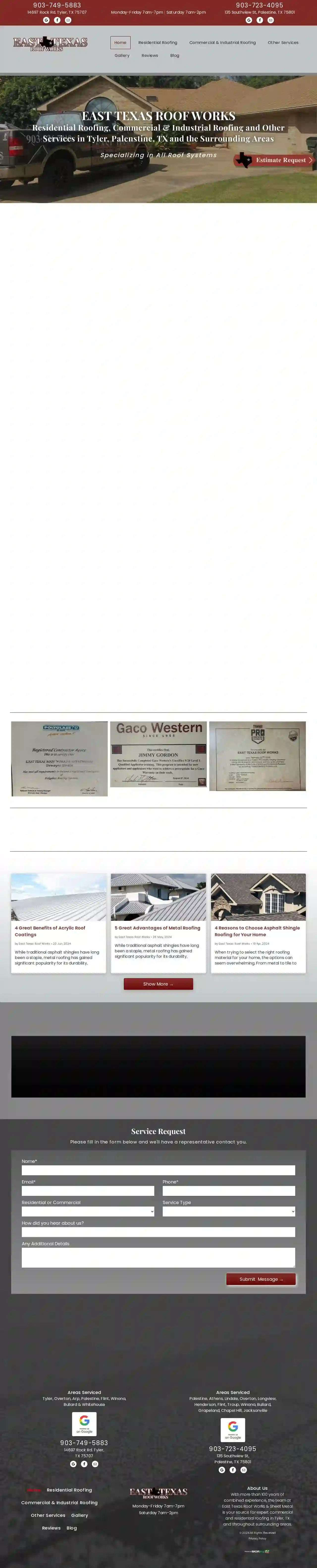 East Texas Roof Works & Sheet Metal