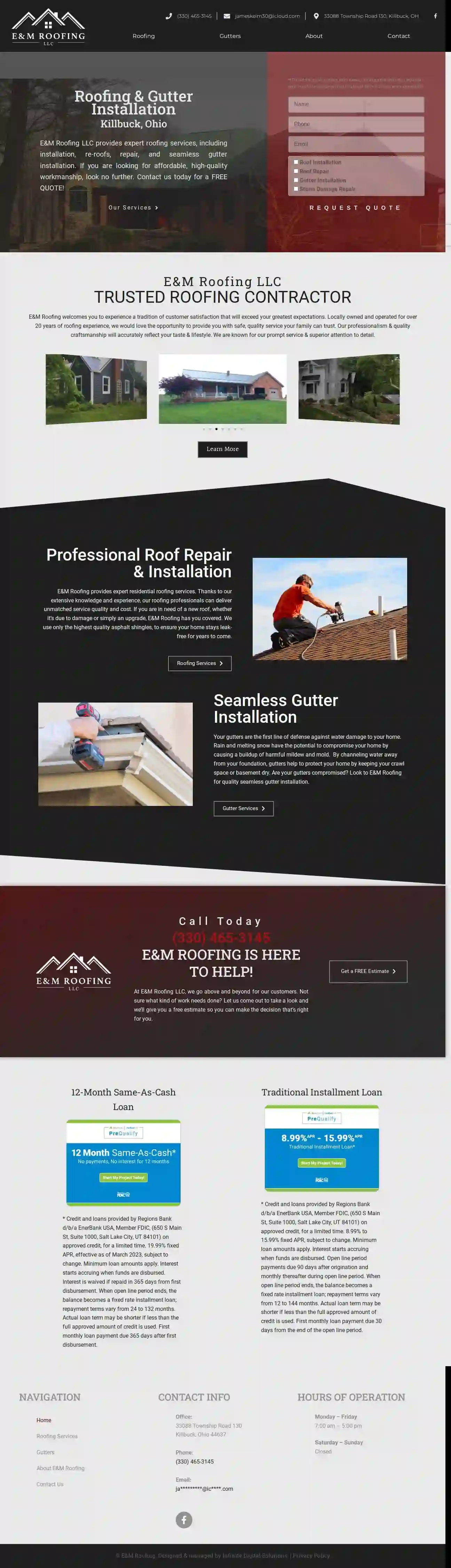 E & M Roofing LLC