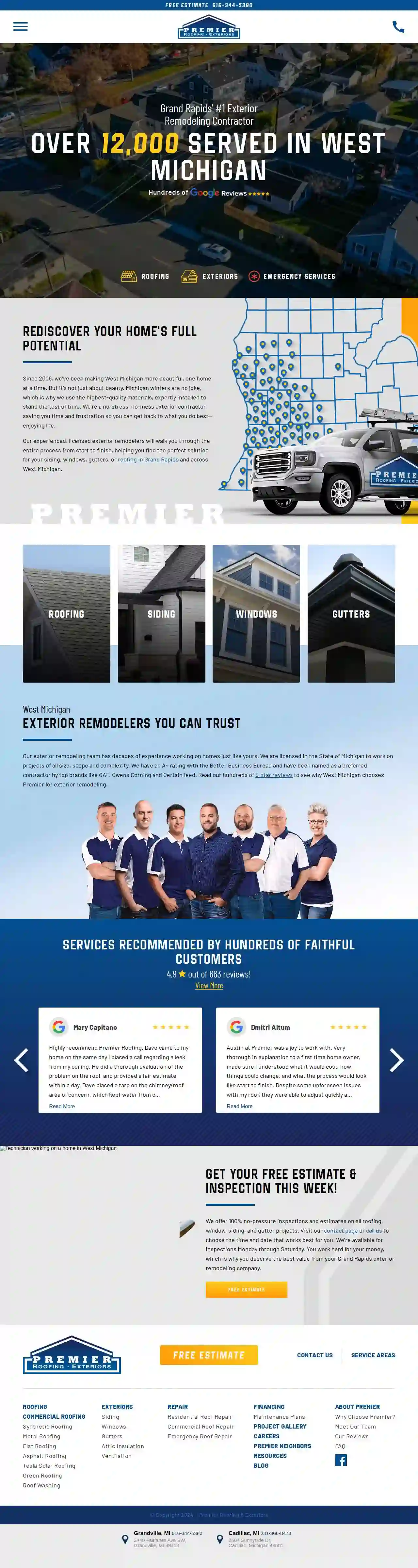 Premier Roofing & Exteriors