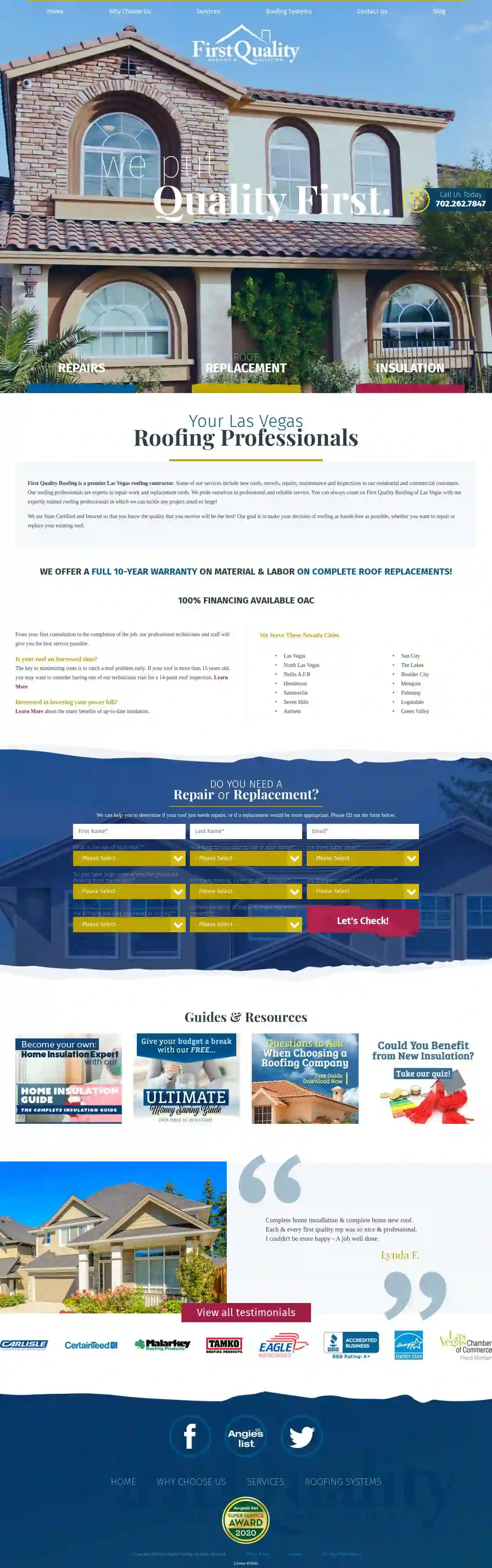 First Quality Roofing & Insulation