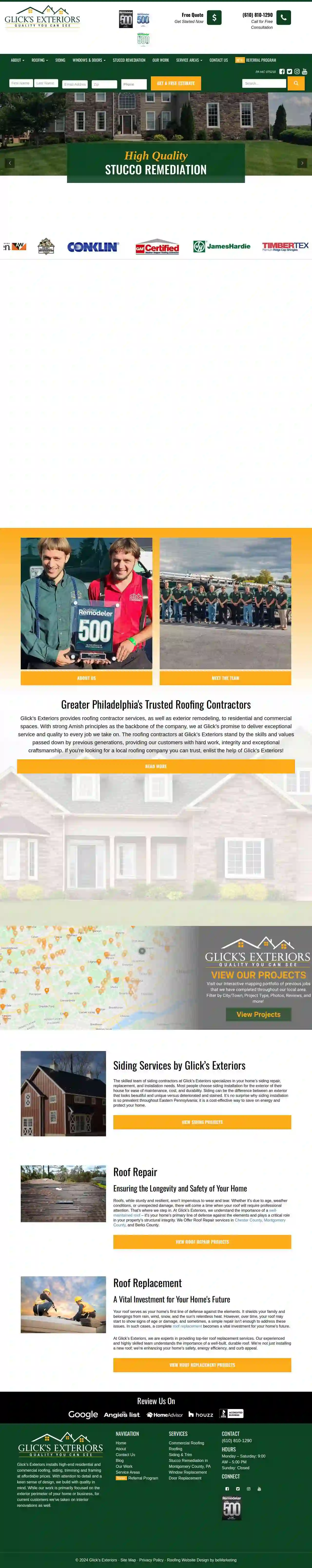 Glick's Exteriors and Roofing Philadelphia