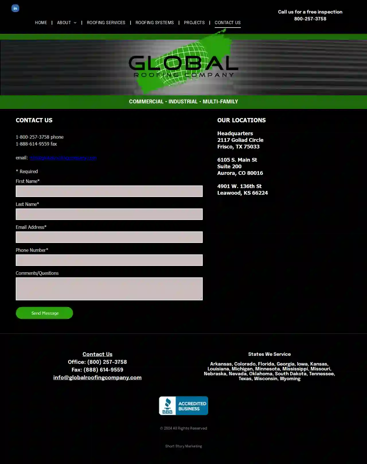 Global Roofing Company