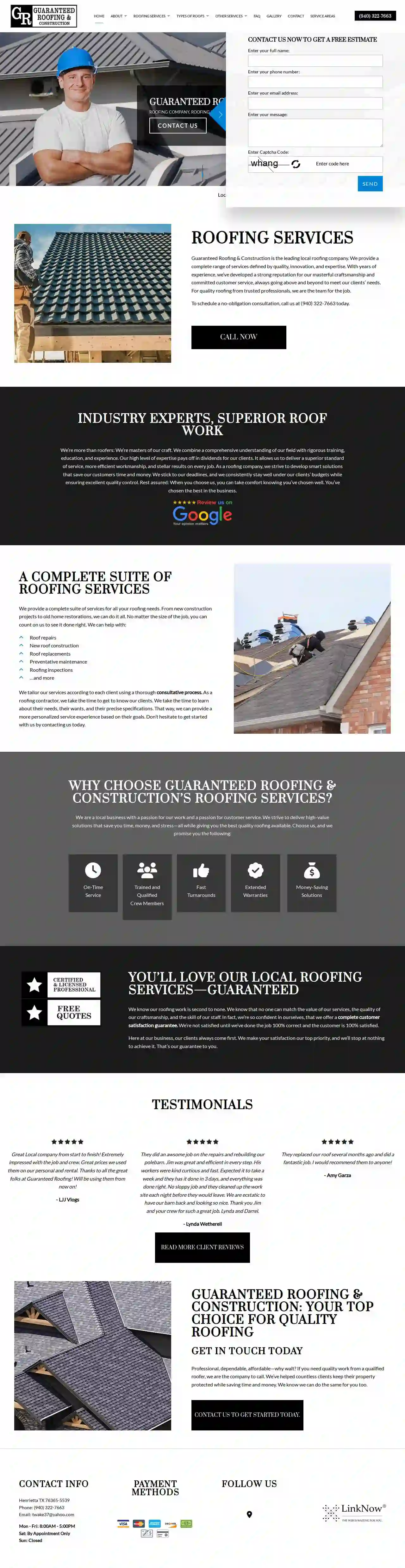 Guaranteed Roofing & Construction