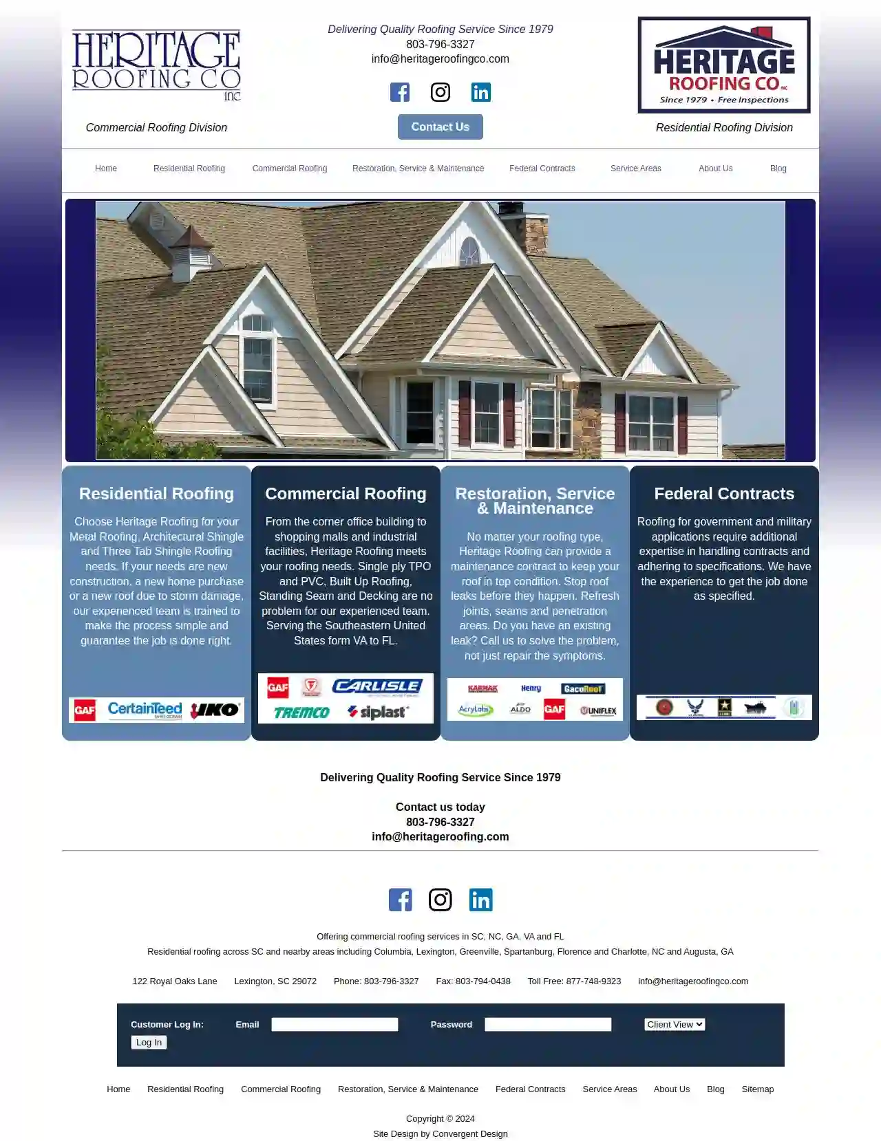 Heritage Roofing Company Inc