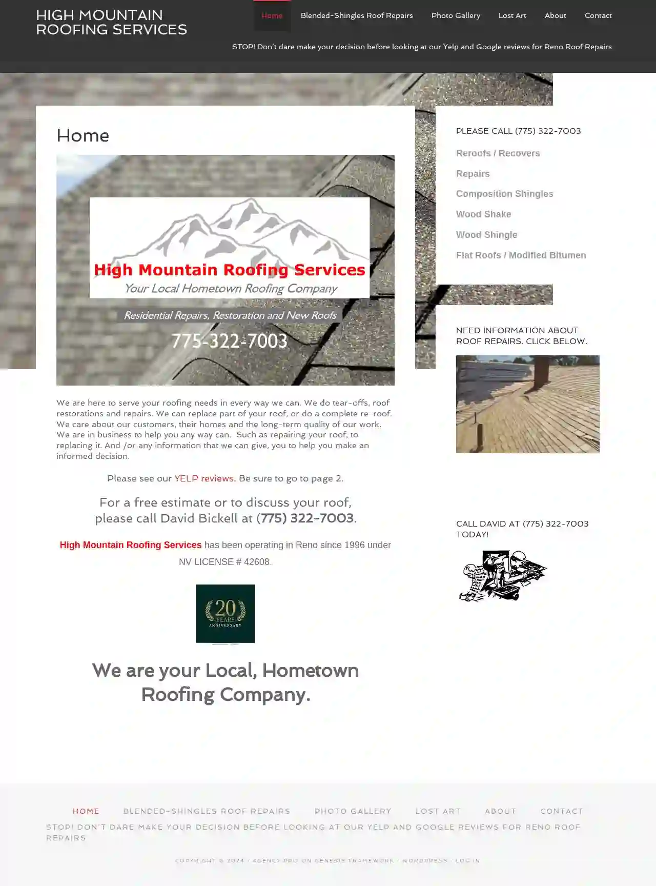 High Mountain Roofing Services