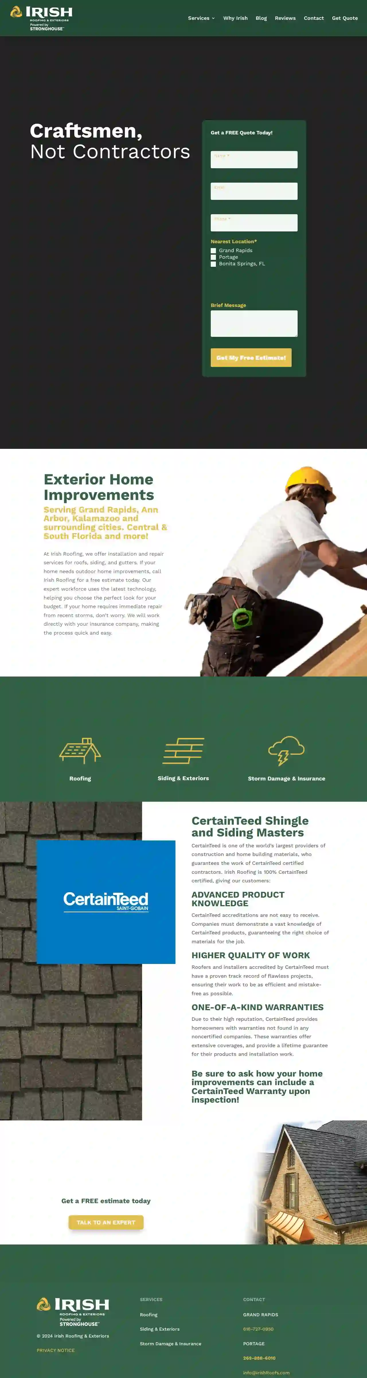 Irish Roofing & Exteriors