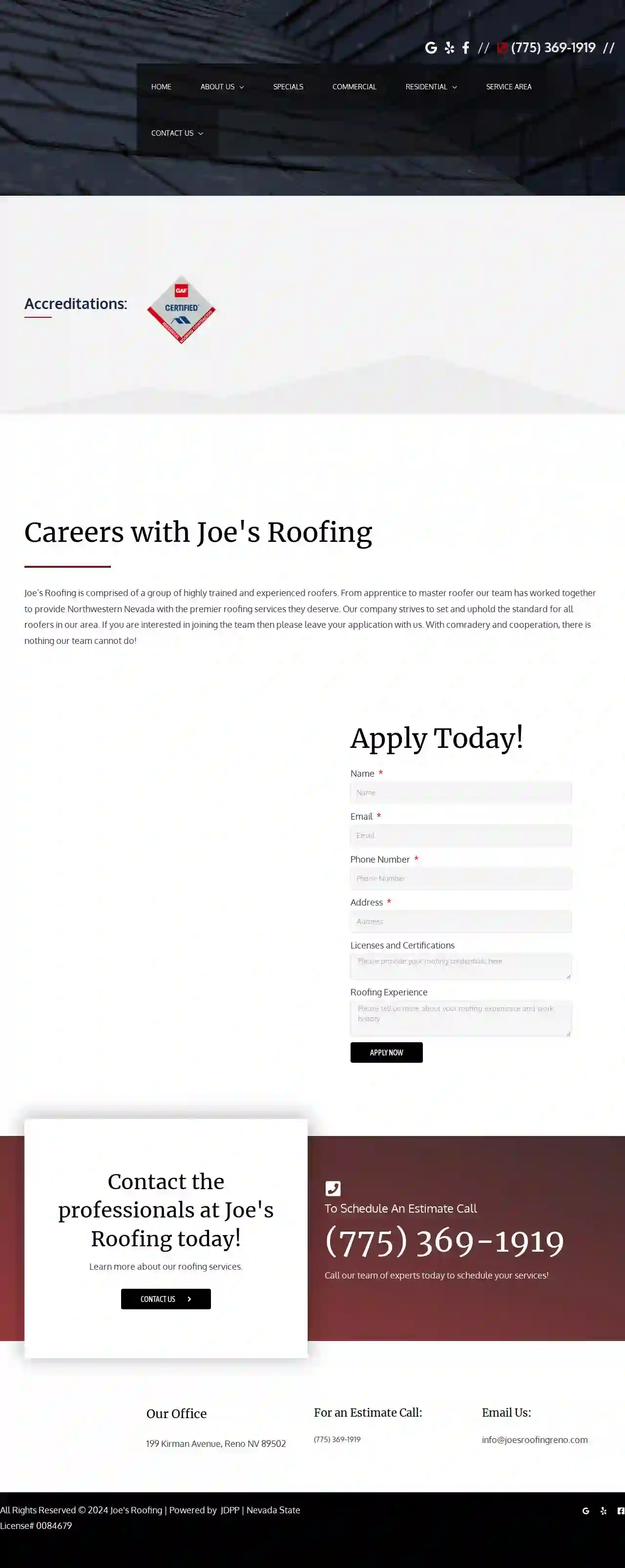 Joe's Roofing