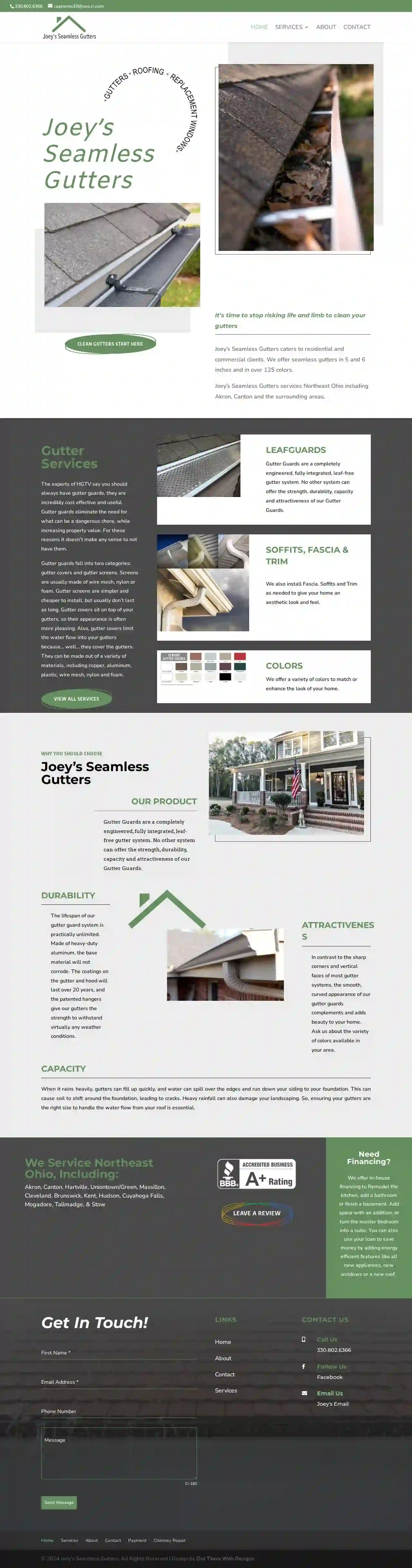 Joey Seamless Gutters