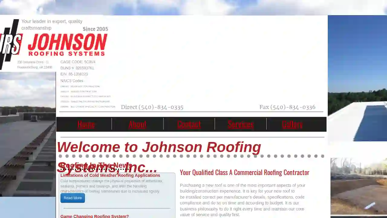 Johnson Roofing Systems, Inc.