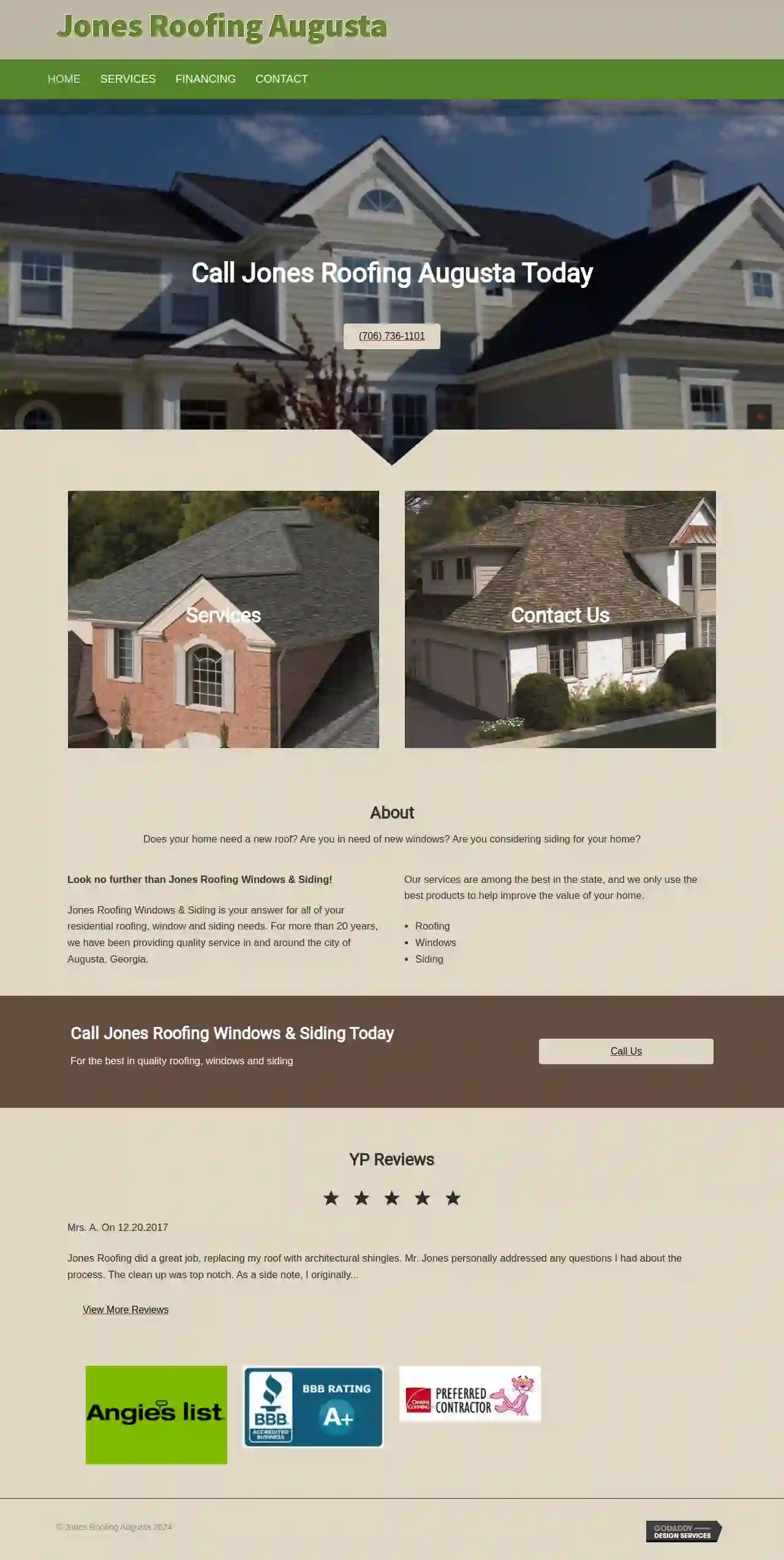 Jones Roofing, Windows & Siding