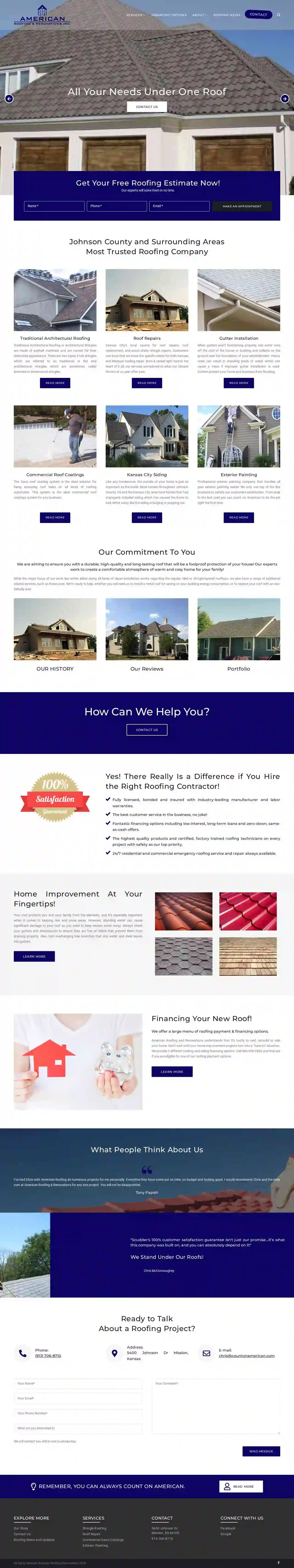 American Roofing & Renovations Inc.