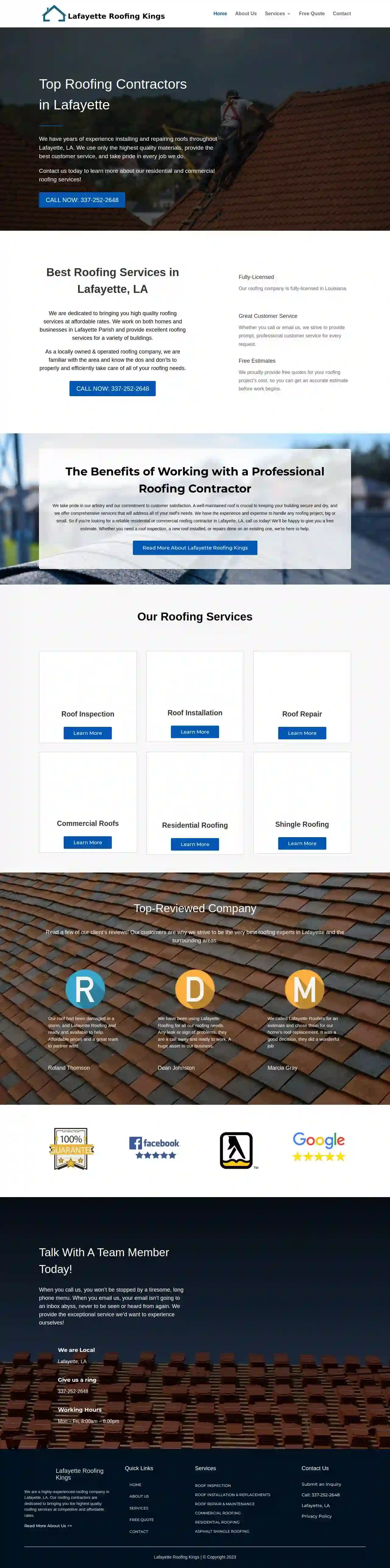 Lafayette Roofing Kings