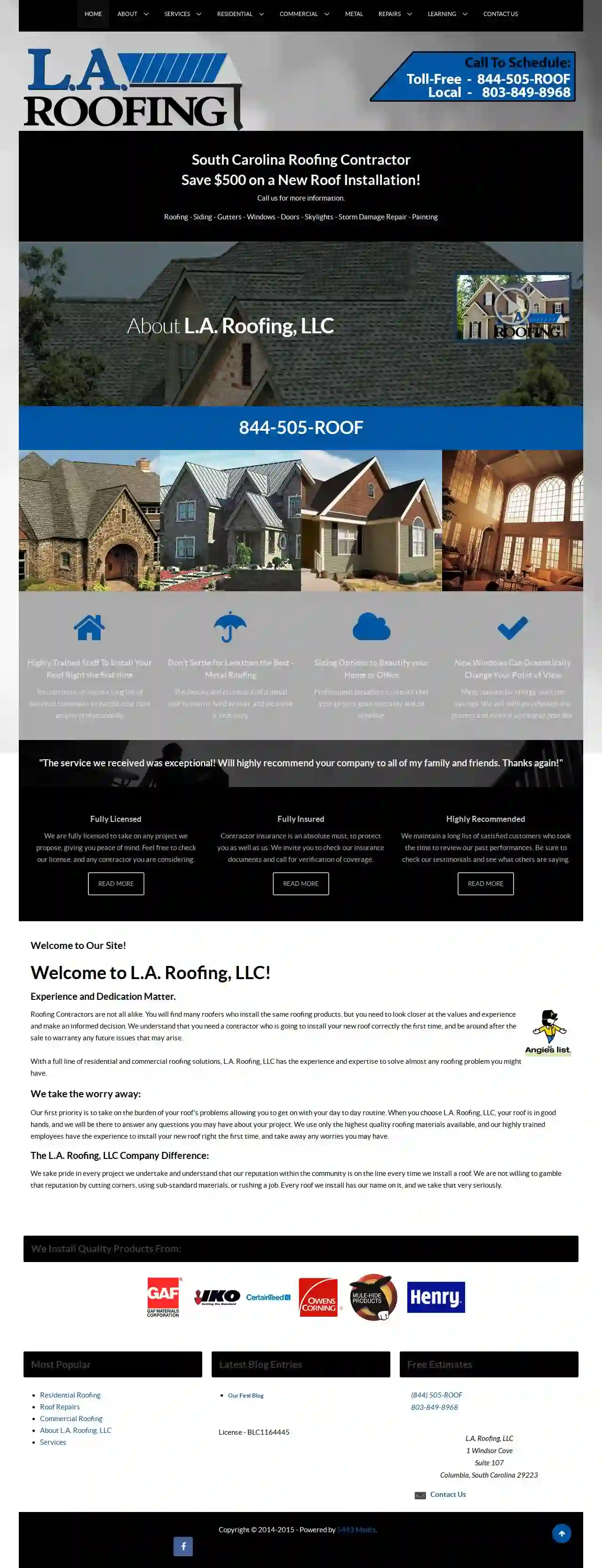 L.A. Roofing, LLC