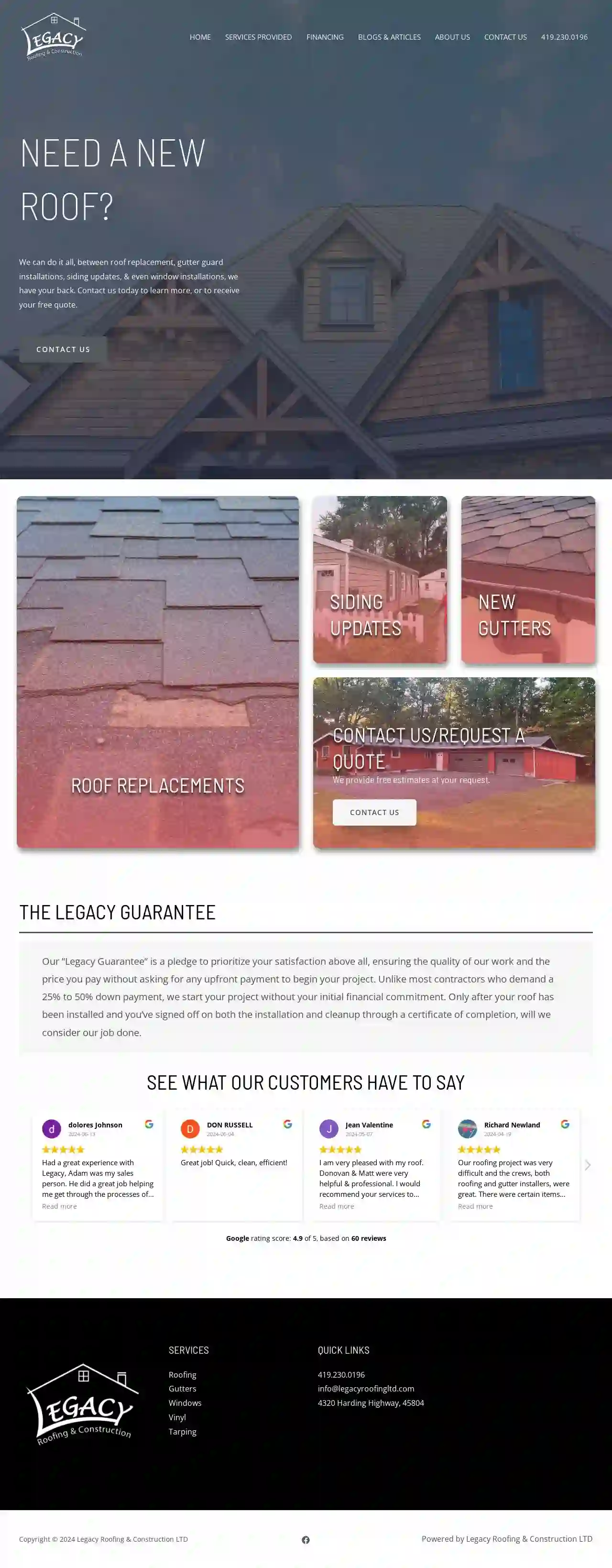 Legacy Roofing & Construction