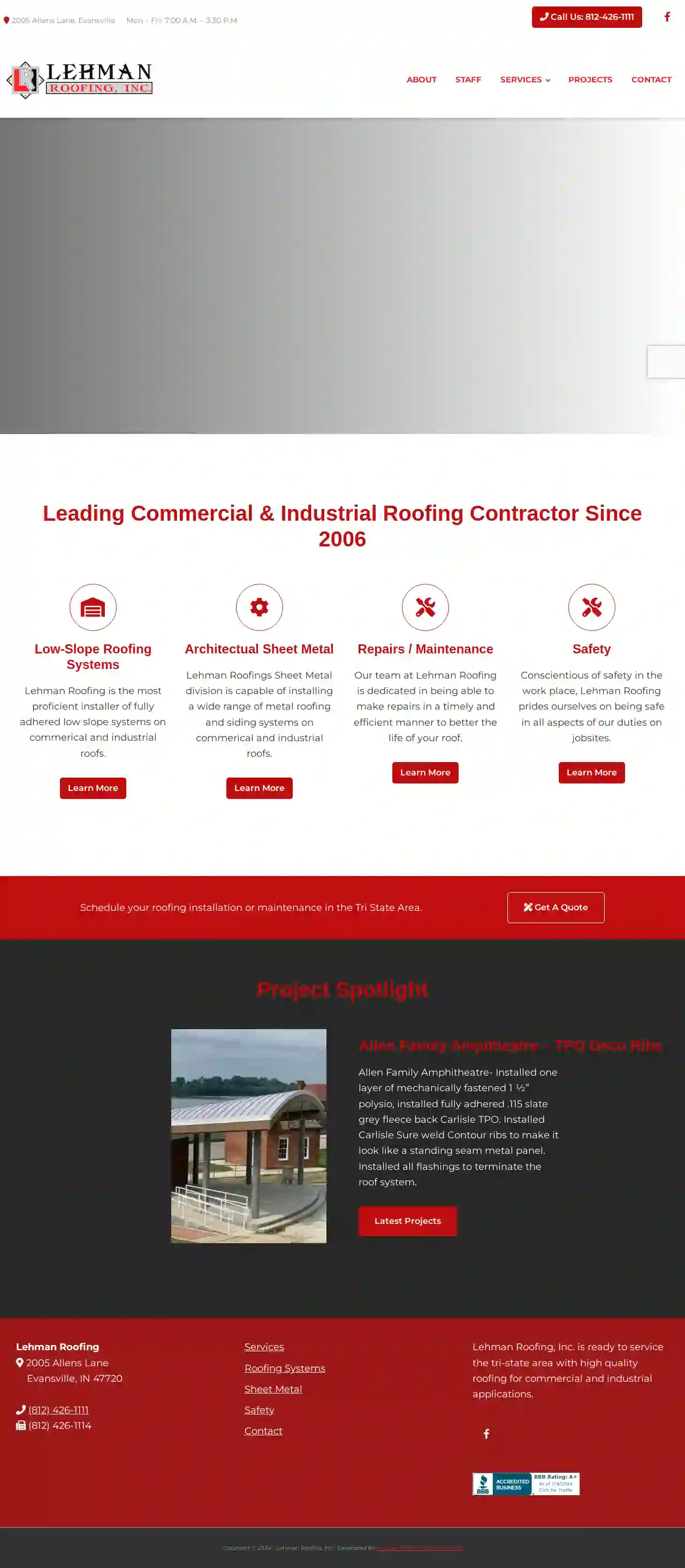 Lehman Roofing Inc