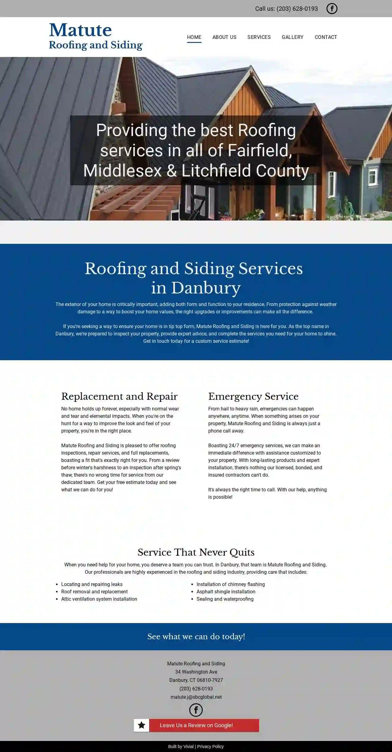 Matute Roofing and Siding