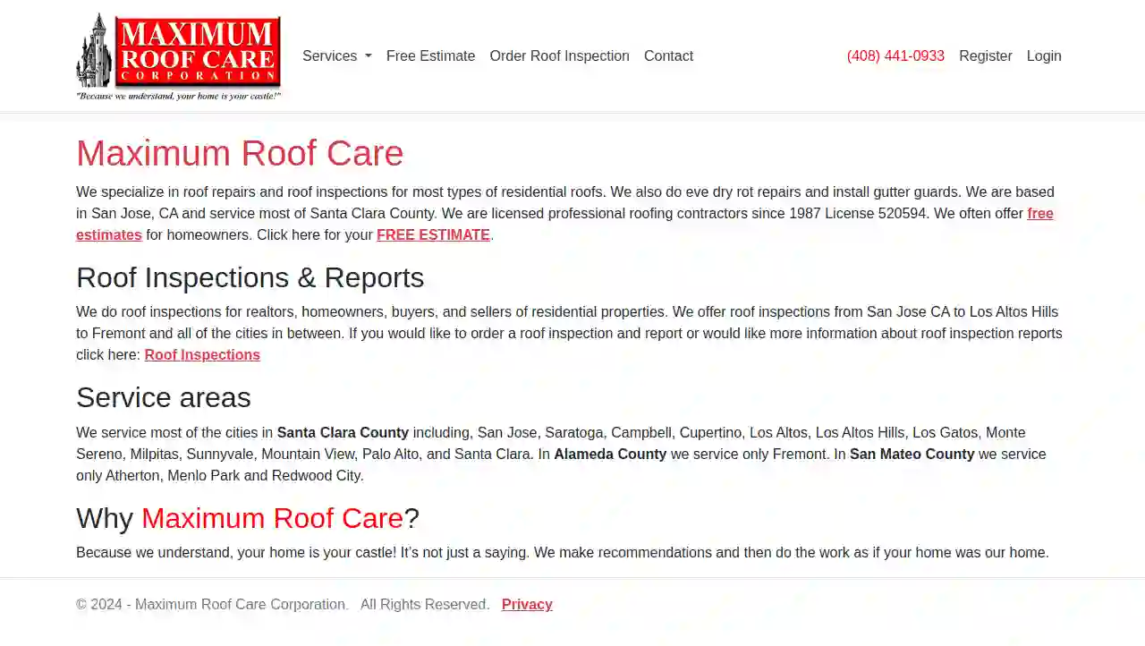 Maximum Roof Care Corporation