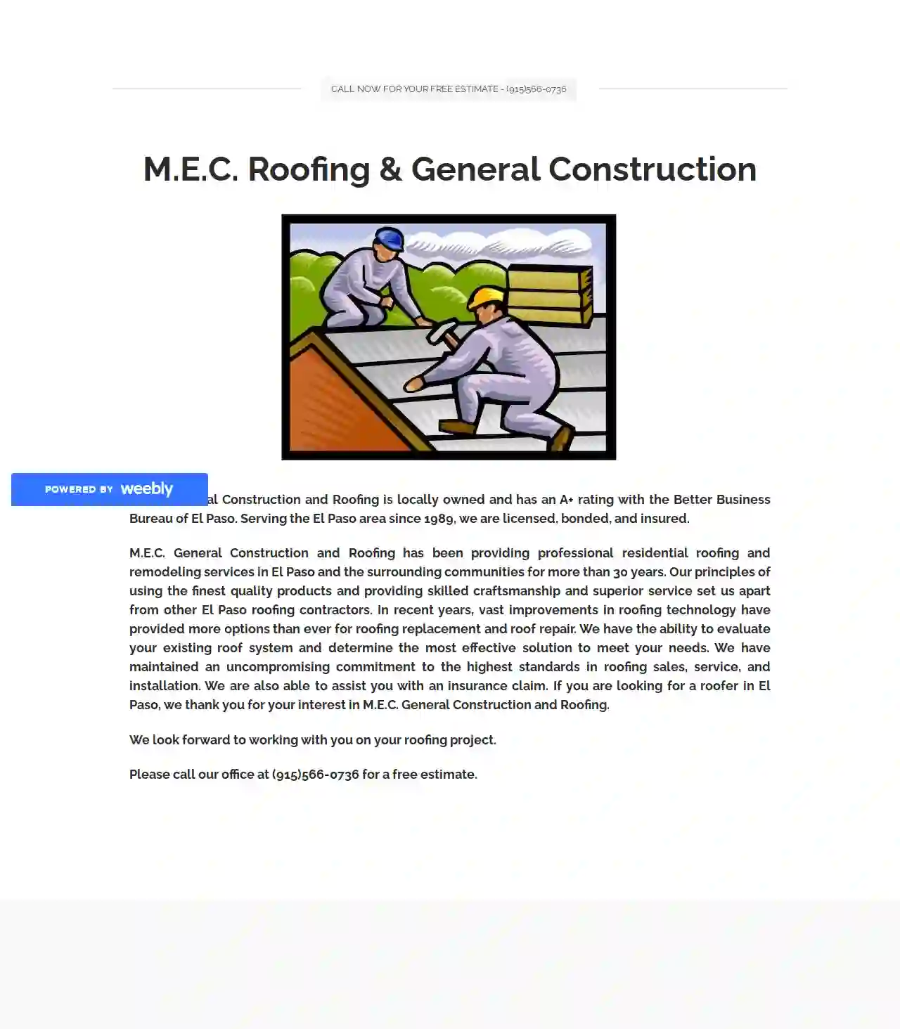 M.E.C. Roofing and General Construction