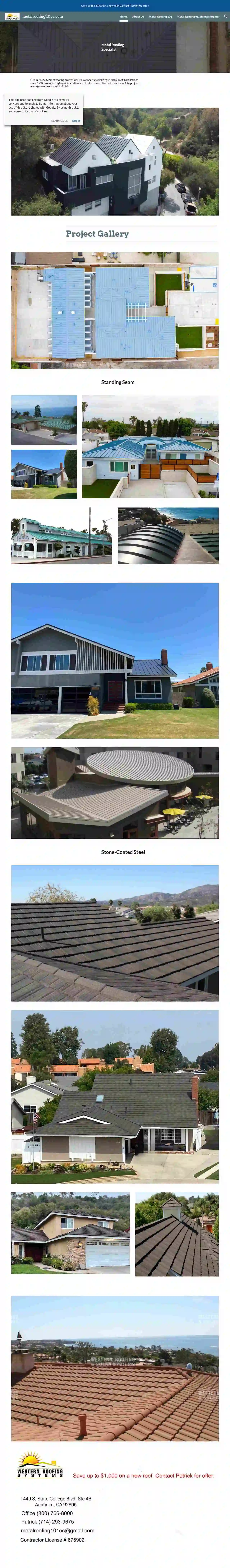 Metal Roofing 101 OC