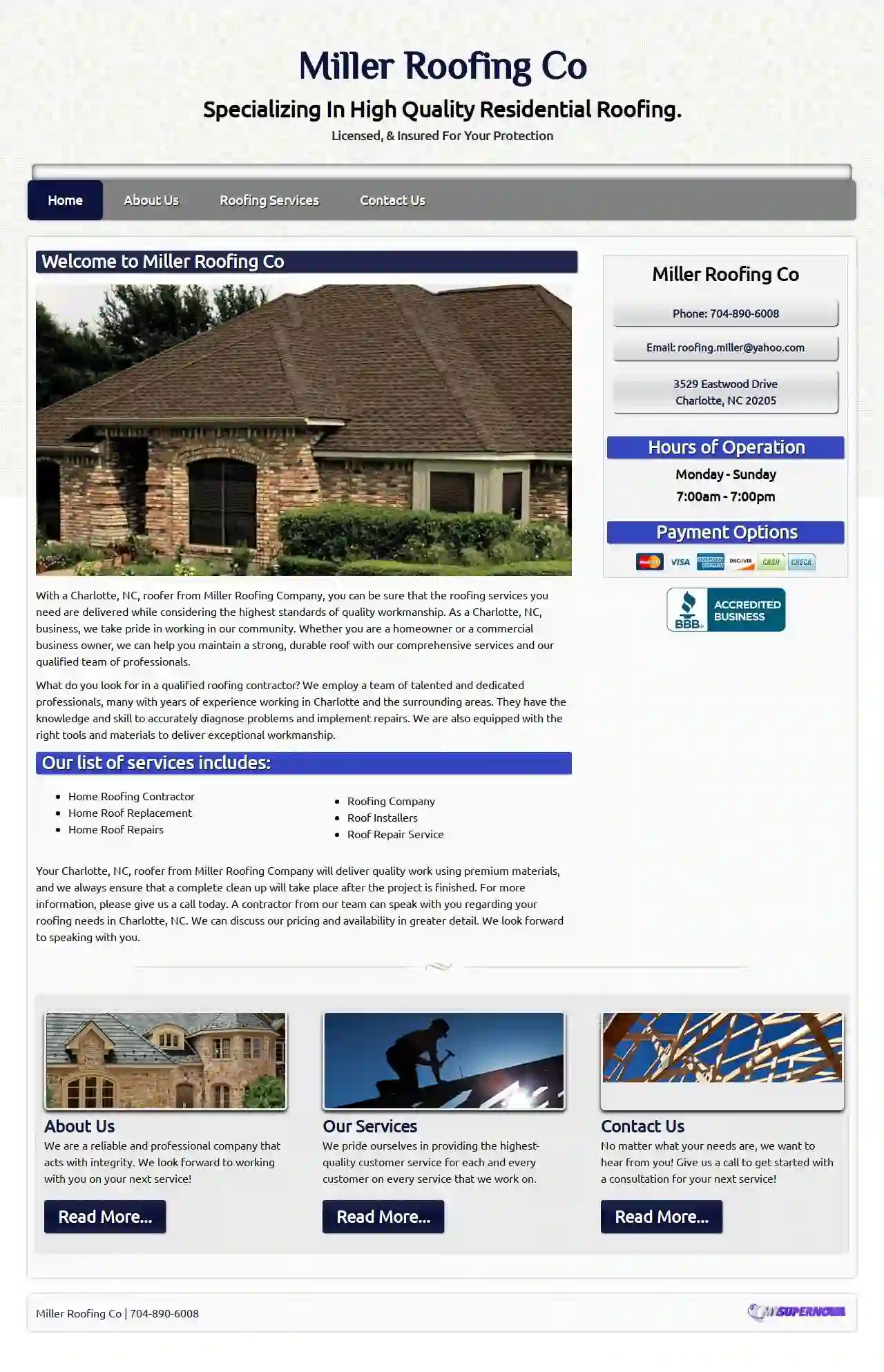 Miller Roofing&Gutters