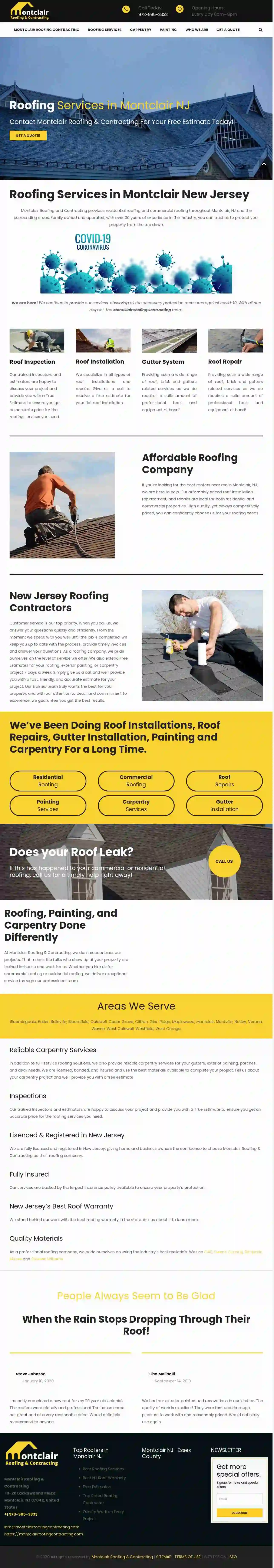 Montclair Roofing and Contracting