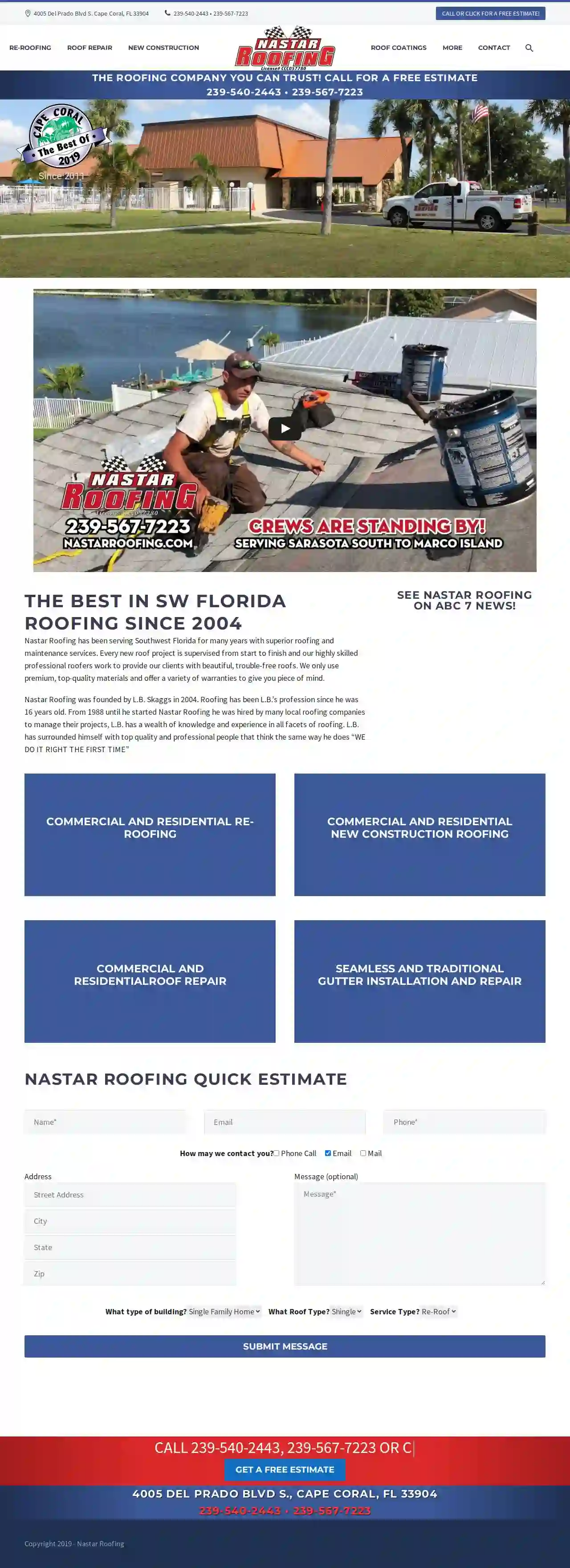 Nastar Roofing Cape Coral FL