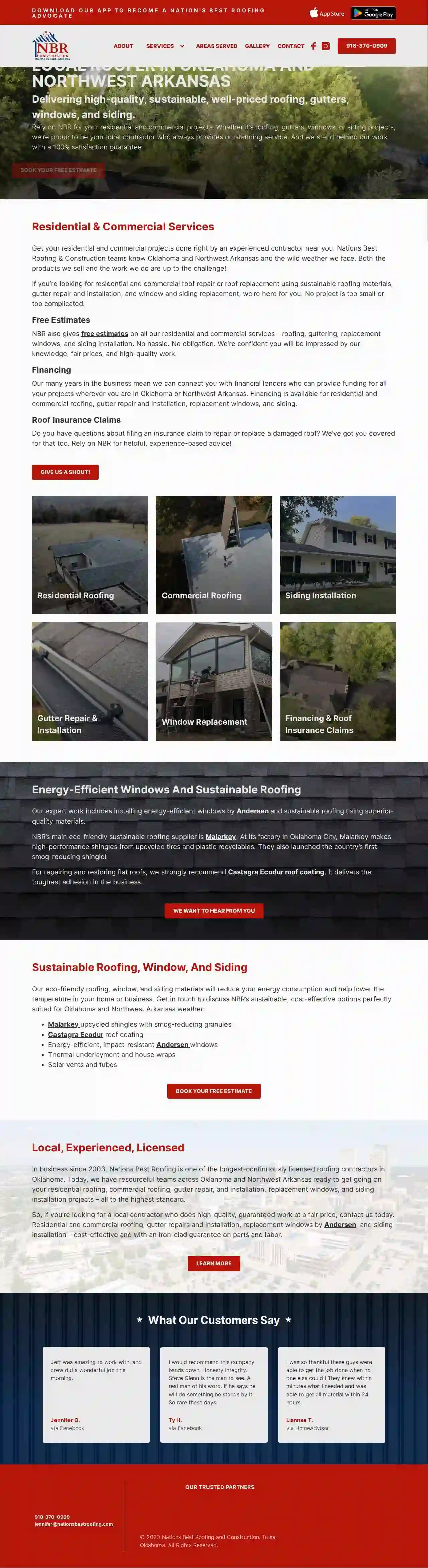 Nations Best Roofing And Construction